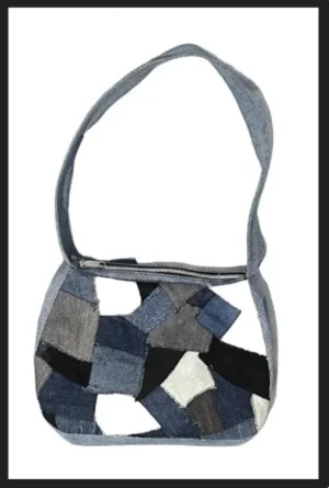 Patch Bag en denim recyclé – Nat_Collection